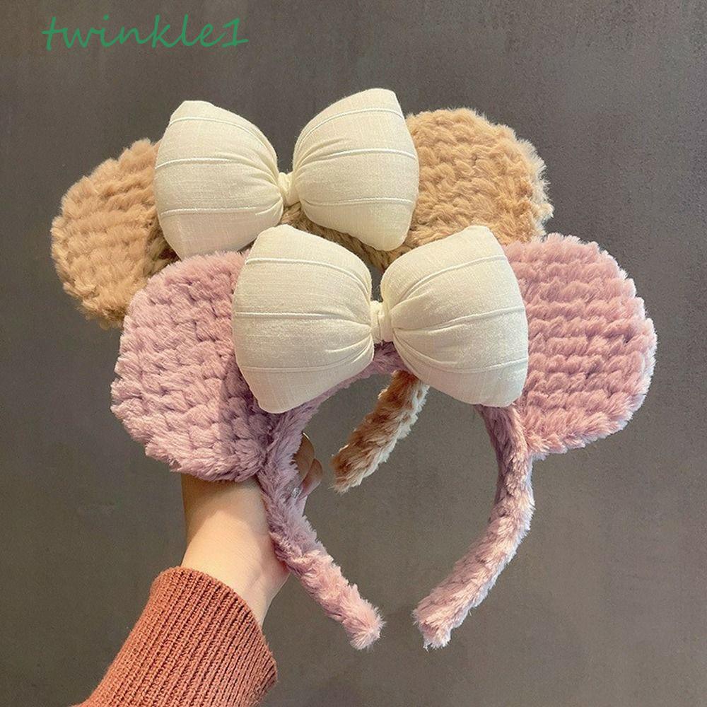 Băng Đô Cài Tóc Hình Gấu Hoạt Hình Lấp Lánh Thời Trang Hàn Quốc Cho Bé