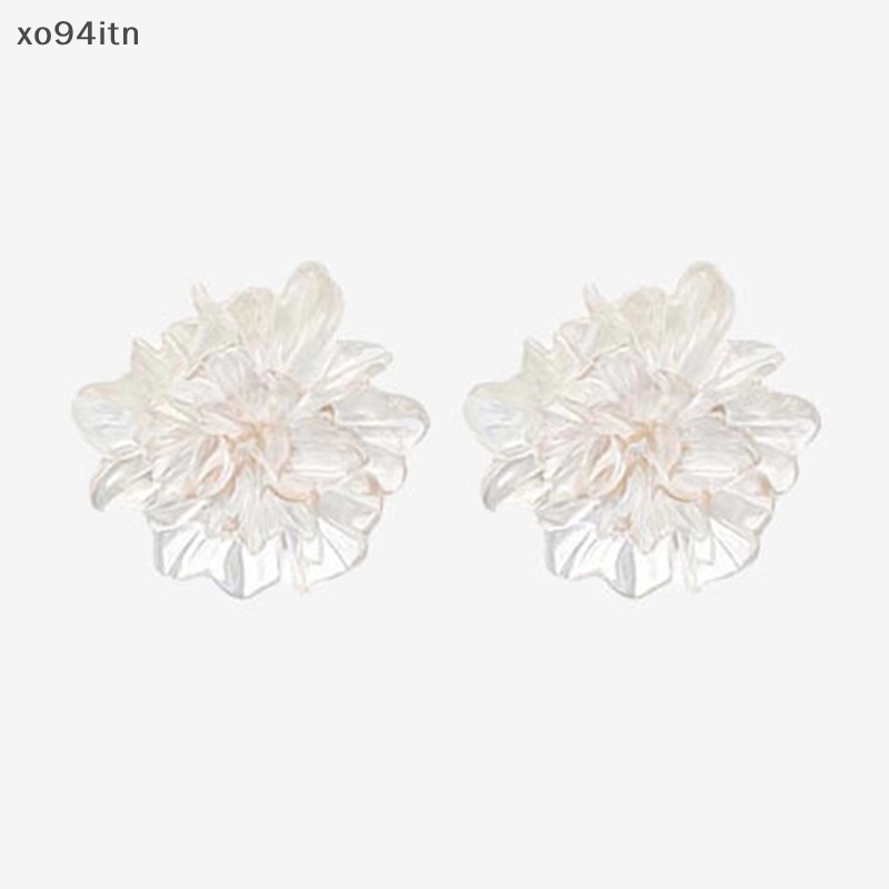 1 Đôi Bông Tai Hình Hoa Bằng Nhựa Resin Phong Cách Mới Cho Nữ