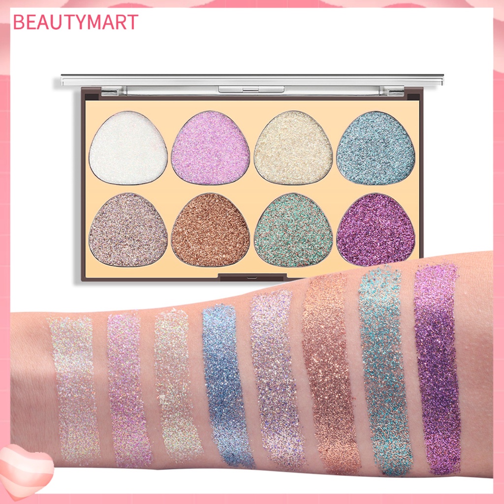 Bảng Phấn Mắt beautymart 8 Màu Sắc Tố Cao Trọng Lượng Nhẹ 19.2g