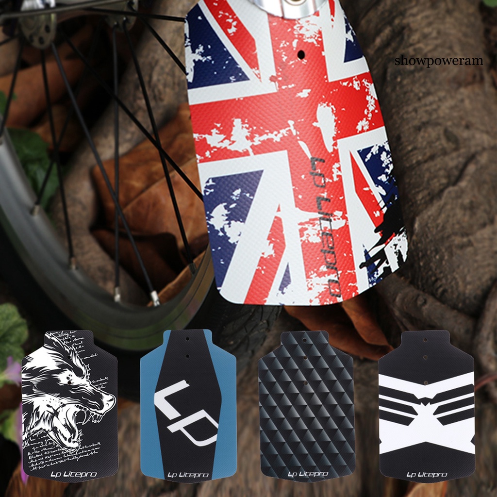 FENDER Tấm Chắn Bùn Trước Bằng PVC Họa Tiết Sáng Tạo Dễ Lắp Đặt Có Thể Gấp Gọn Cho Xe Đạp Brompton