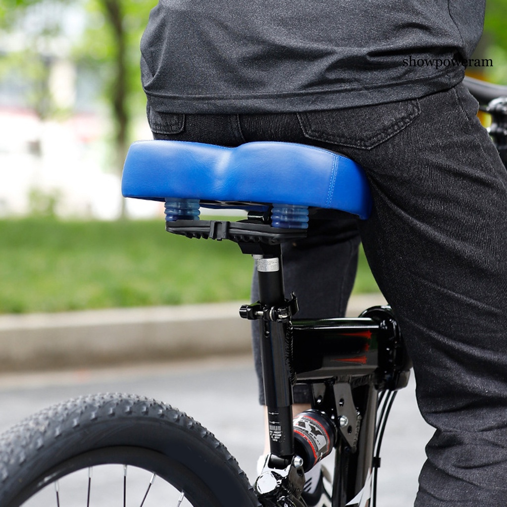 Yên Xe Đạp Giả Da Bản Rộng Hấp Thụ Sốc SP-Noseless