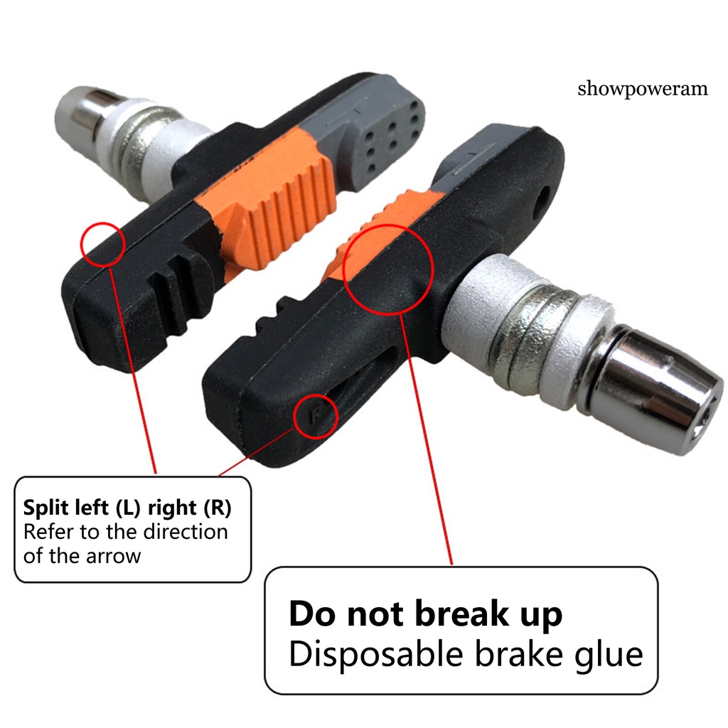 1 Cặp Đệm Phanh Xe Đạp Hình Chữ V Giảm Tiếng Ồn Trọng Lượng Nhẹ Tiện Dụng