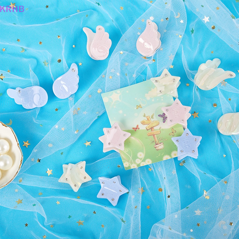 Set 2 Kẹp Tóc Hình Ngôi Sao Xinh Xắn Cho Nữ Mới