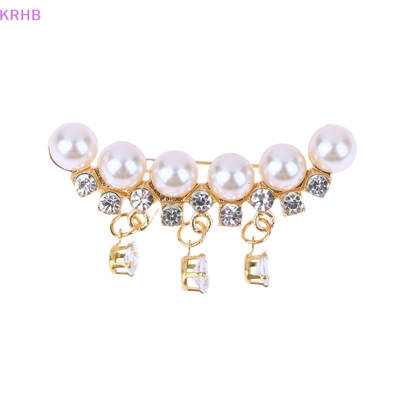 Ghim Cài Áo Đính Ngọc Trai Bằng Hợp Kim Thời Trang Dành Cho Nữ Mới