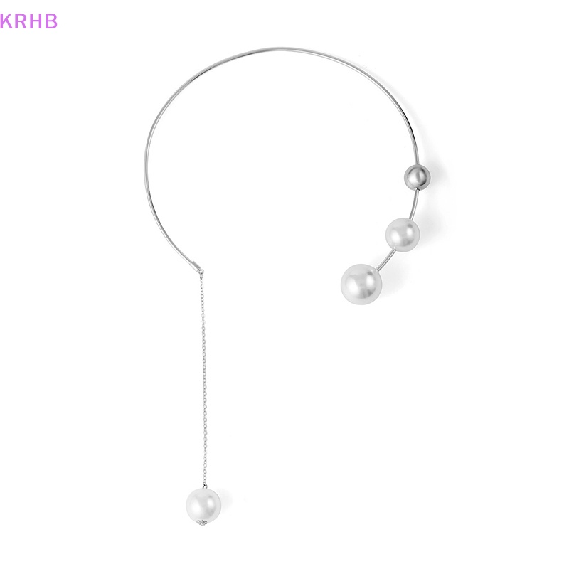 Vòng cổ Choker Đính Ngọc Trai Kiểu Dáng Thanh Lịch Dành Cho Nữ Mới
