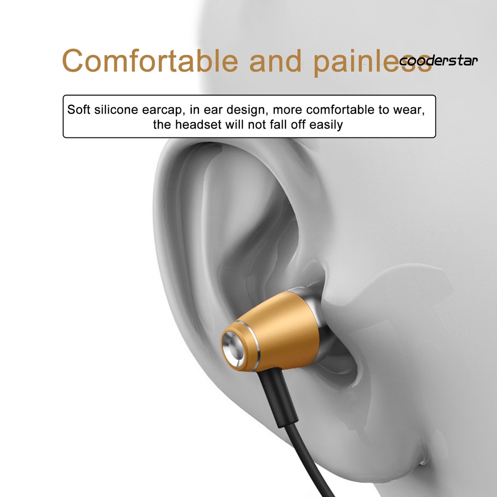 (Coood) Tai Nghe Nhét Tai Có Dây Giảm Tiếng Ồn Âm Thanh Nổi Có Cổng 3.5mm Hỗ Trợ Điều Khiển Bằng Giọng Nói