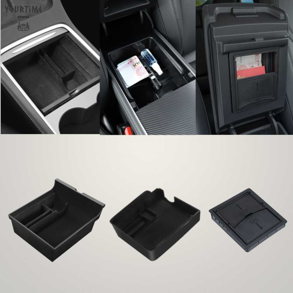 Set 3 Hộp Đựng Vật Dụng Bệ Tì Tay Cho Tesla Model 3 Y 2021-2022