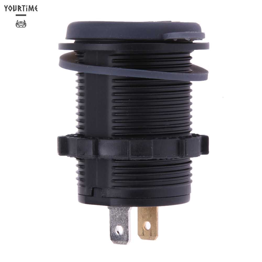Thiết Bị Sạc Điện Thoại USB 12V Màn Hình LED Hiển Thị Vôn Kế Hai Trong Một Cho Xe Hơi
