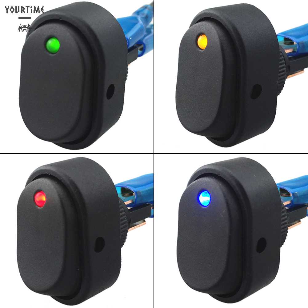 Set 4 Công Tắc Bật / Tắt Đèn LED 12V 30A 30A Cho Tàu Thuyền