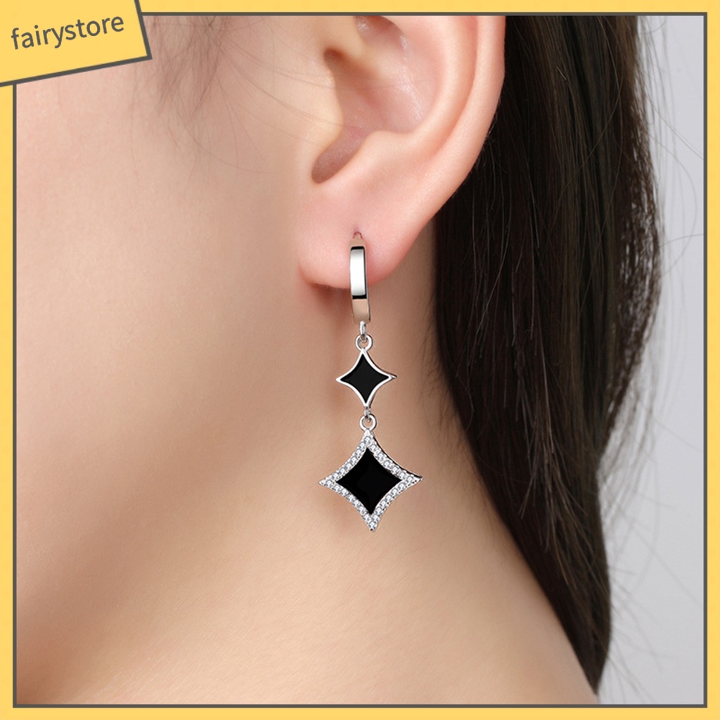 1 Đôi Bông Tai Hình Ngôi Sao Đính Đá Lấp Lánh Dành Cho Nữ