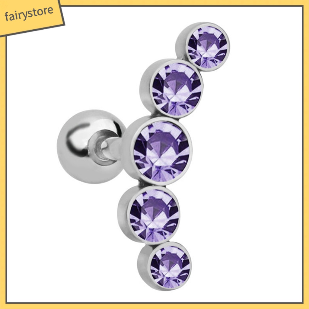 Bông Tai Dạng Kẹp Bằng Kim Loại Thiết Kế Độc Đáo Thời Trang