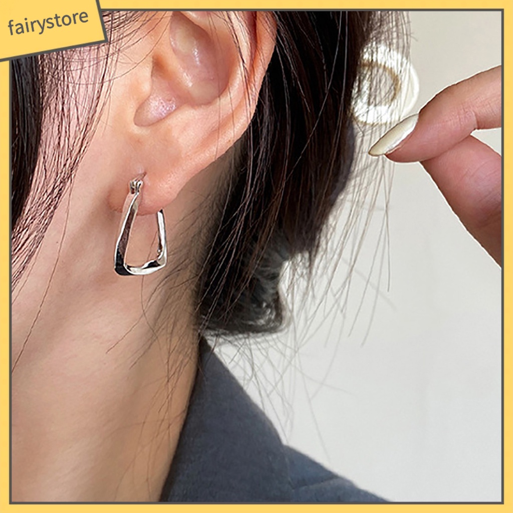 [FRO] 1 Bông Tai Dạng Hở Bề Mặt Mịn Bền Quyến Rũ Tinh Tế Quyến Rũ