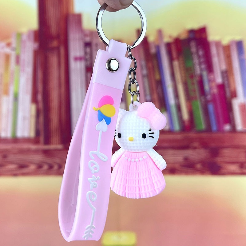 Móc Khóa Hình Mèo Và Chuột Hoạt Hình Sáng Tạo