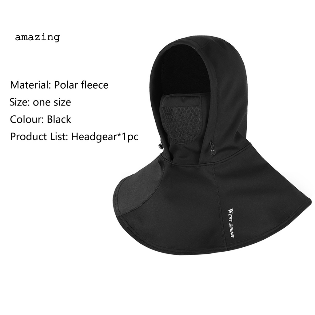 Khẩu Trang Balaclava Vải Lông Cừu Che Mặt Chống Đóng Băng Đa Năng Dành Cho Đi Xe Đạp MTB