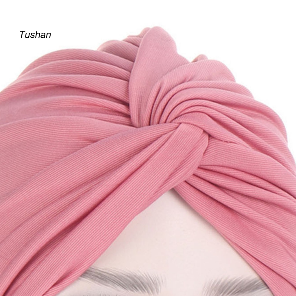 [Ts] Khăn Trùm Đầu Dệt Kim Bảo Vệ Đầu Thoải Mái Bốn Mùa Chống Rụng Tóc Dễ Phối Đồ Cho Phụ Nữ