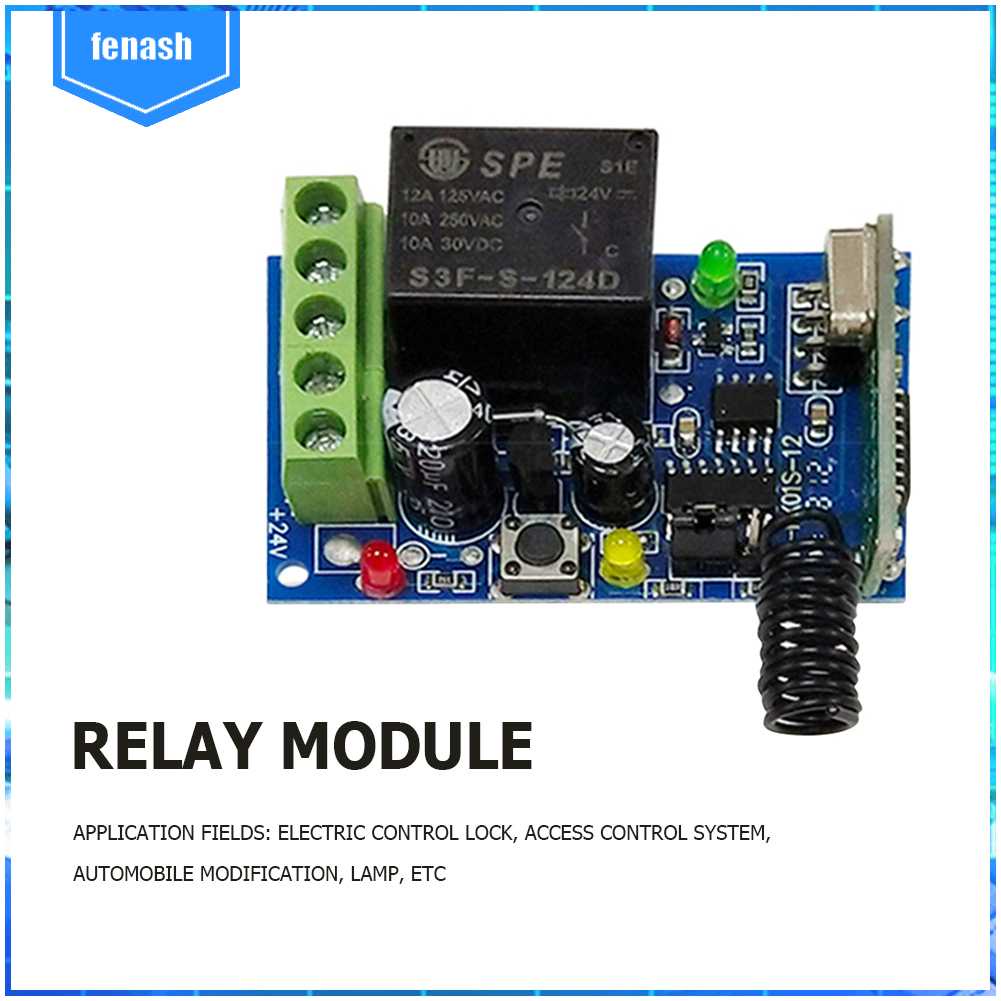 Điều Khiển Từ Xa Không Dây DC 12V 433MHz Cho Cổng Đèn XD#[Tiếng Vnash.vn] 3