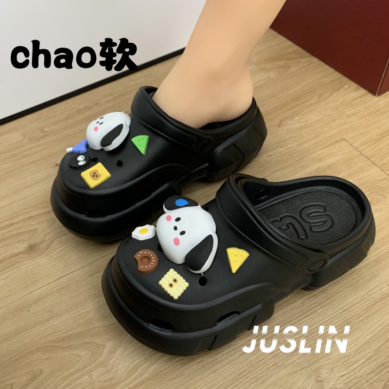 JUSLIN dép dép nữ dép bánh mì nữ dép bánh mì nữ 2023 NEW 060705