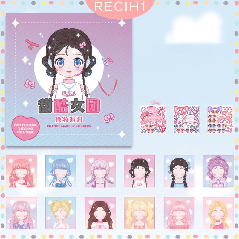 Bộ Sách Hoạt Động Làm Mặt Kèm 12 Trang Và 100 Miếng Dán Vui Nhộn Làm Quà Sinh Nhật Cho Bé Gái