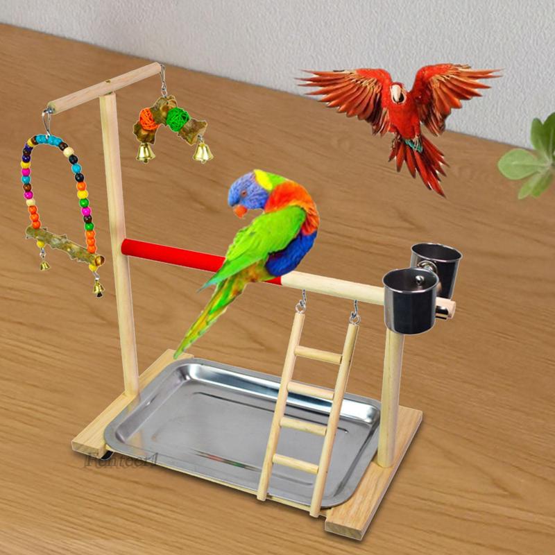 Giá Đỡ Đứng Bằng Gỗ Tiện Dụng Cho Vẹt / Macaws 1