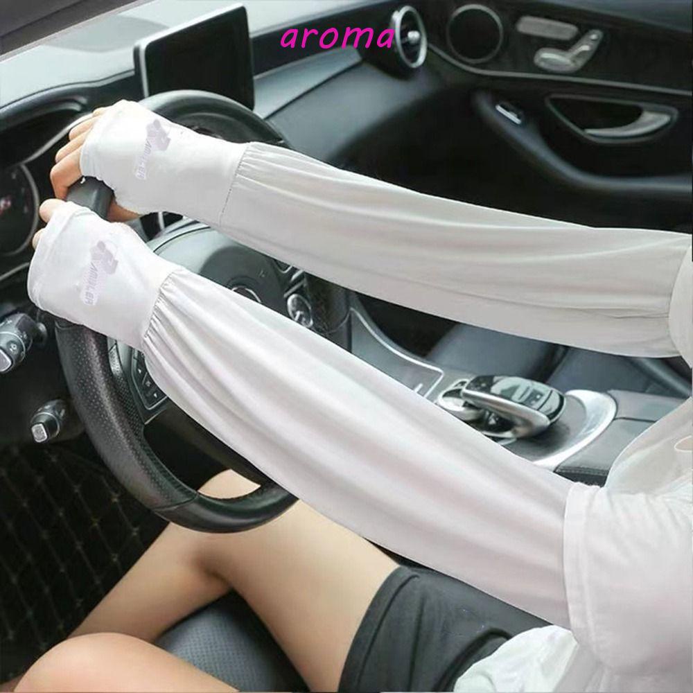 AROMA Găng Tay Chống Nắng Hở Ngón Thời Trang Mùa Hè Cho Nam Và Nữ