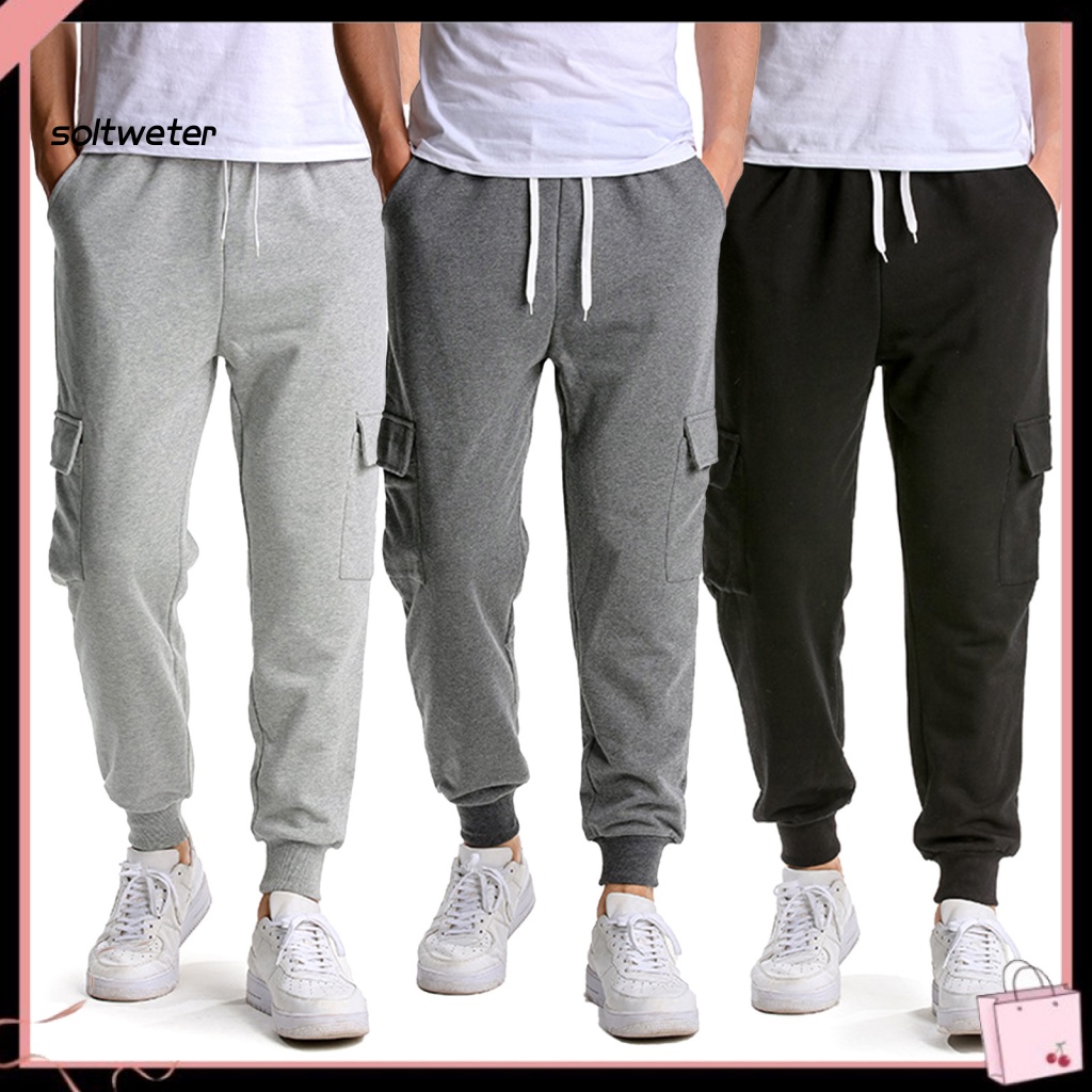 Quần Thể Thao Rút Dây Polyester Phong Cách Hợp Thời Trang