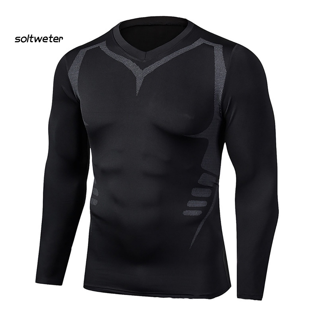 Áo Thun Thể Thao Thấm Hút Mồ Hôi Nhanh Khô Màu Sắc Tương Phản Cho Nam