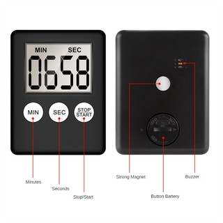 Aubess Aubess Lcd Digital Kitchen Timer Cooking Baking Oven Timer Loud Alarm Clock Magnetic Countdown Back Stand