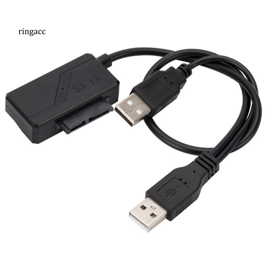 Dây Cáp Chuyển Đổi Nguồn Điện 6Pin + 7Pin SATA Sang USB2.0 Chuyên Dụng Cho Laptop