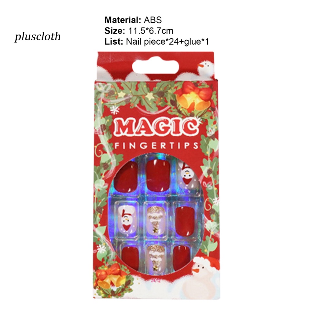 Miếng Dán Trang Trí Móng Tay Bằng ABS Thân Thiện Với Môi Trường Chống Mài Mòn Họa Tiết Giáng Sinh