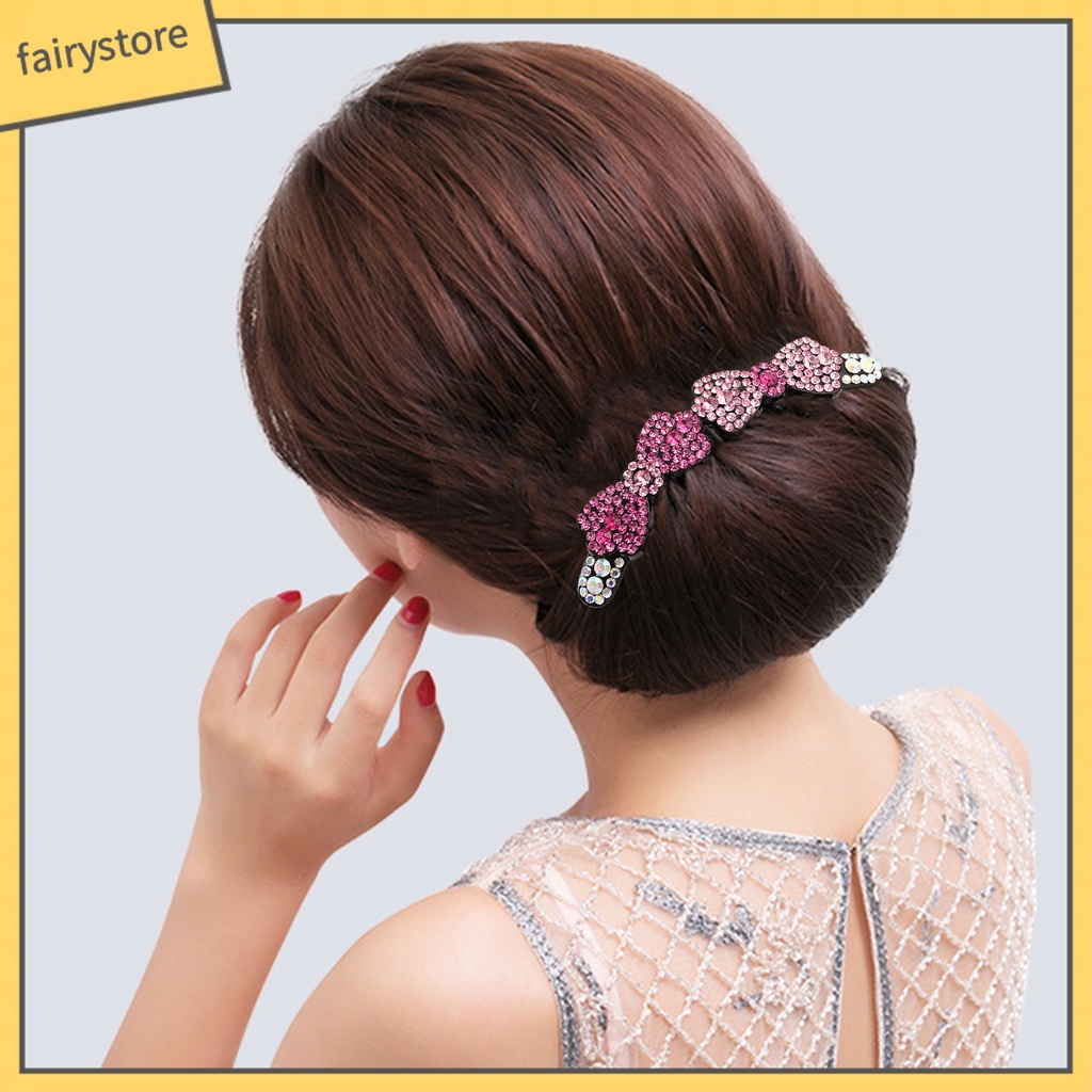 Lược Cài Tóc Đính Đá Chống Trượt Phong Cách Hàn Quốc Cho Cô Dâu