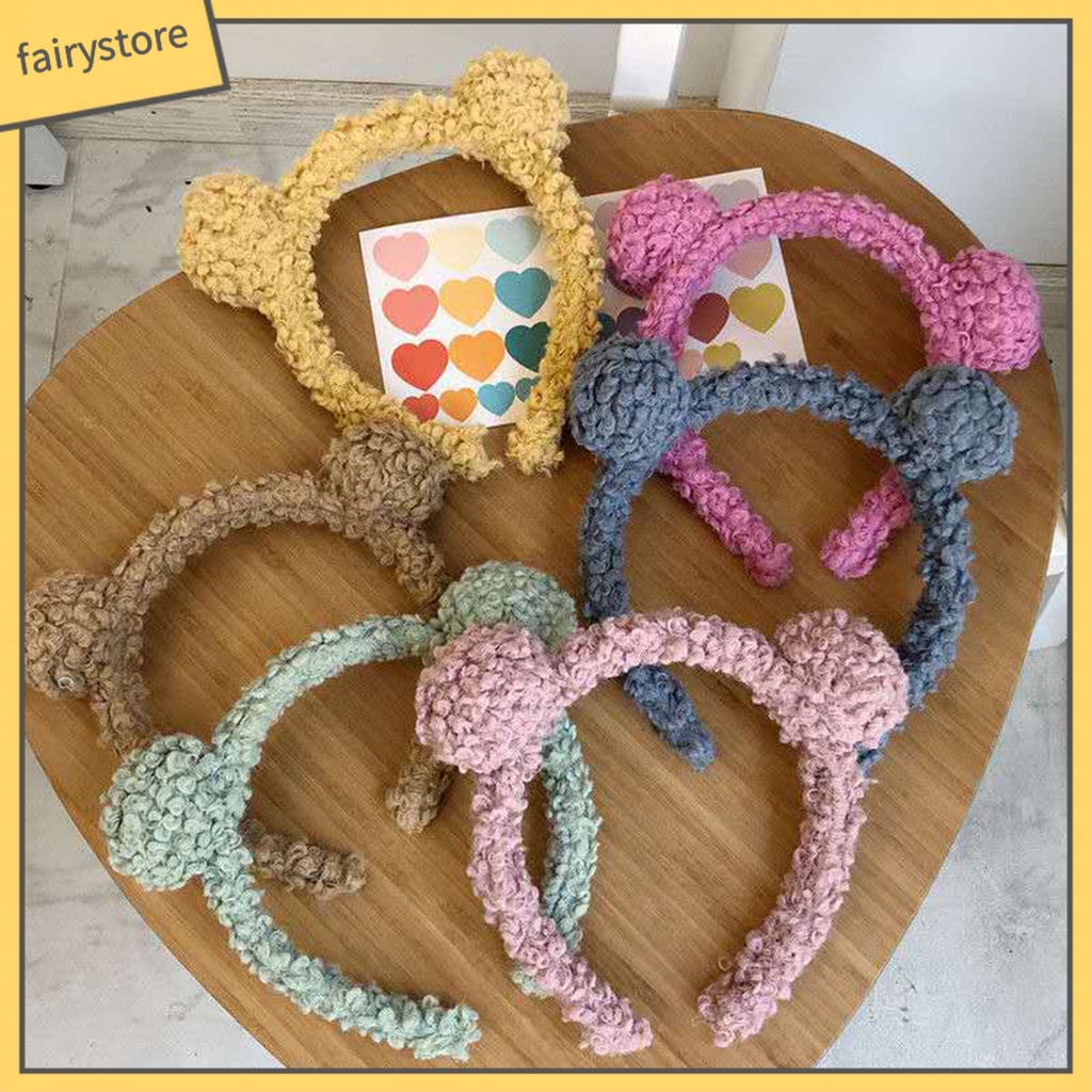 Băng Đô Cài Tóc Hình Gấu Bông Dễ Thương Cho Nữ