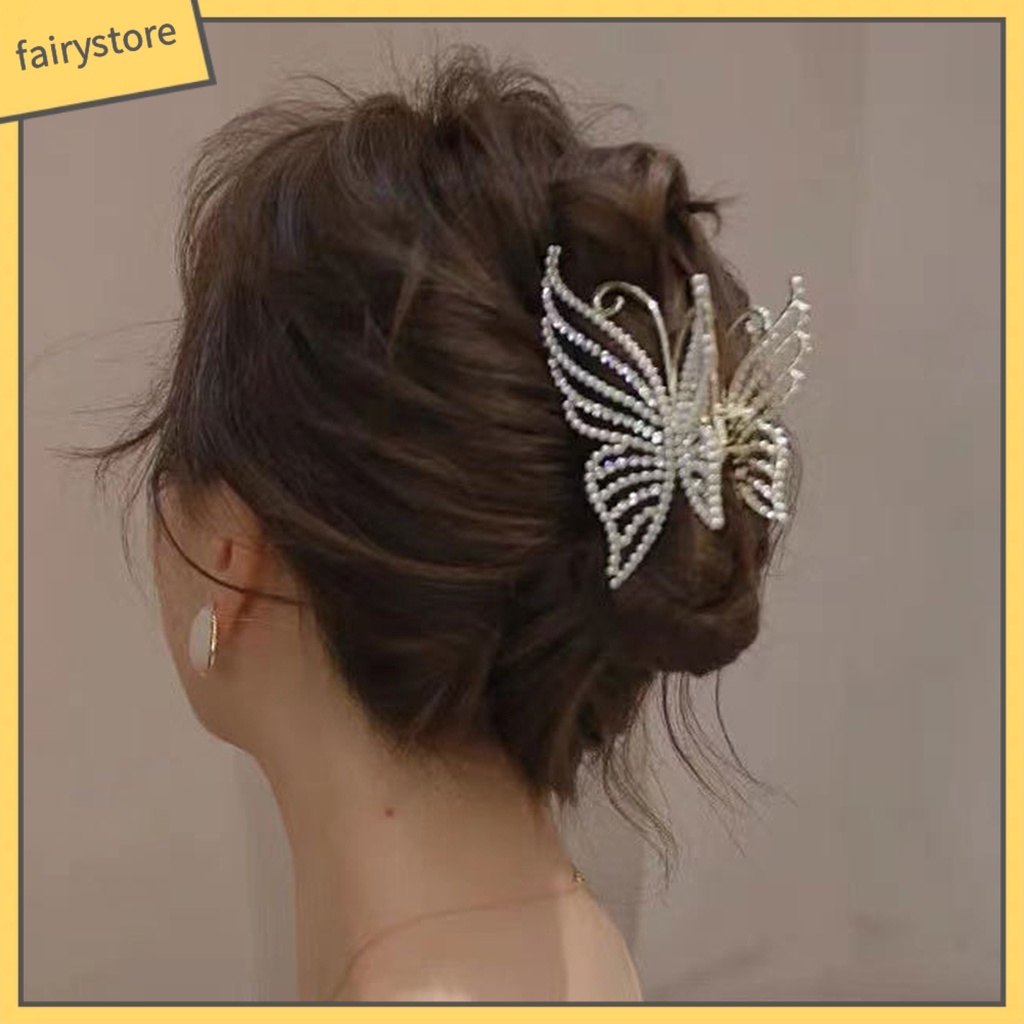 Kẹp Tóc Càng Cua Đính Đá Lấp Lánh Sang Trọng Siêu Bền