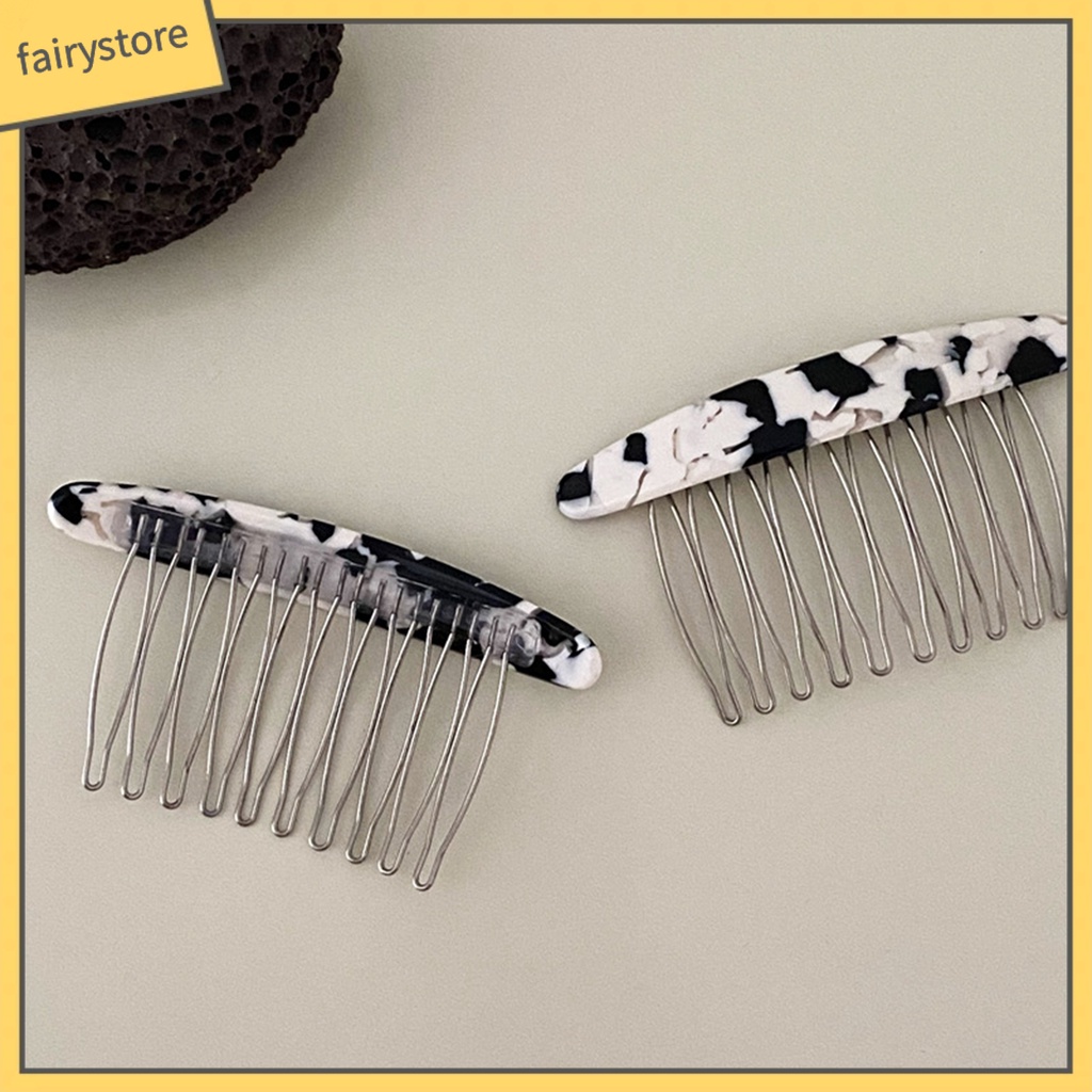 Băng Đô Cài Tóc Bằng Nhựa Họa Tiết Đá Hoa Cương Đơn Giản