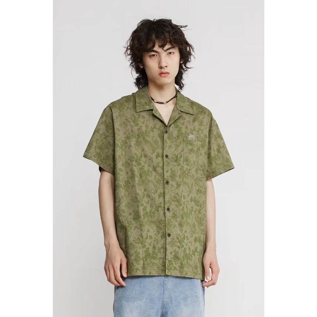 Áo Sơ Mi Ngắn Tay In Họa Tiết Sáng Tạo Theo Phong Cách Mùa Hè Nhật Bản Dành Cho Nam