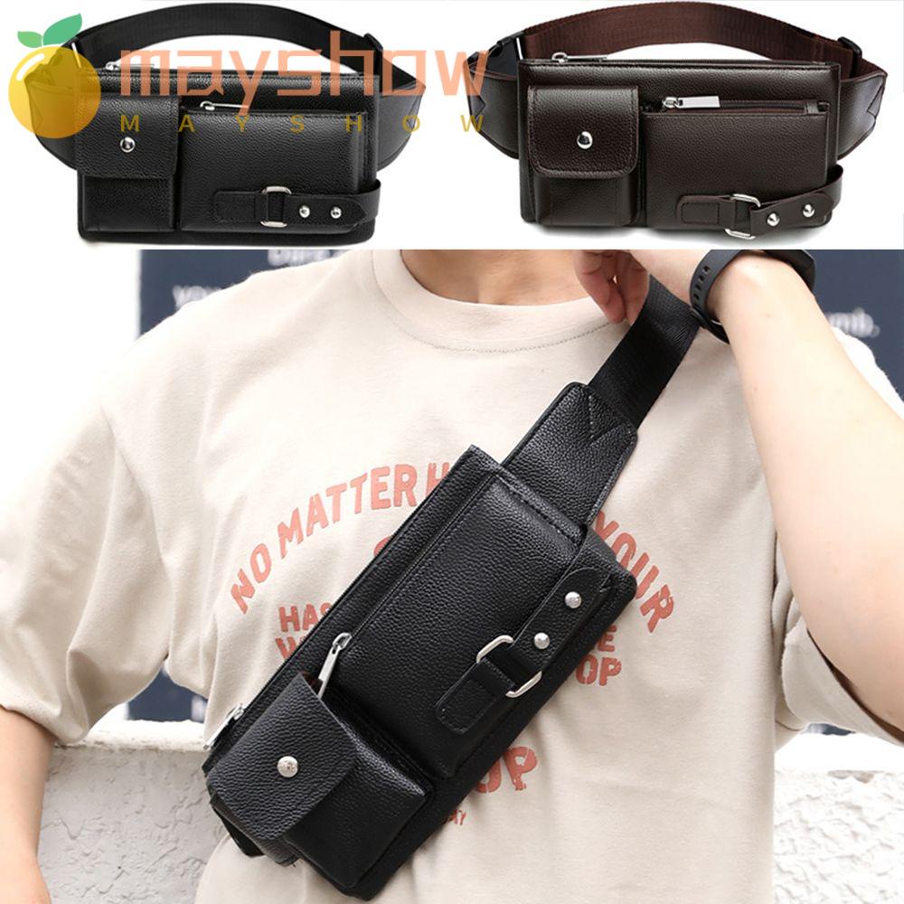 Túi Đeo Hông Bằng Da Phong Cách Thể Thao Thời Trang Cho Nam Và Nữ