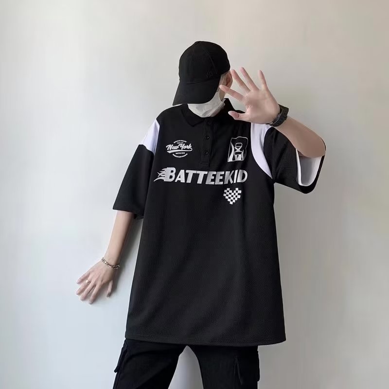 Áo Thun Polo Ngắn Tay Phong Cách Retro Thời Trang Cho Nam