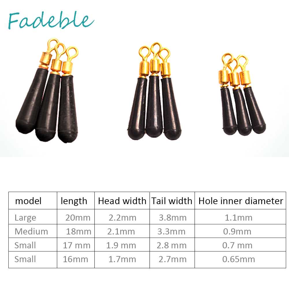 Phao Câu Cá Đầu Đồng Cao Su Xoay Được Tiện Dụng