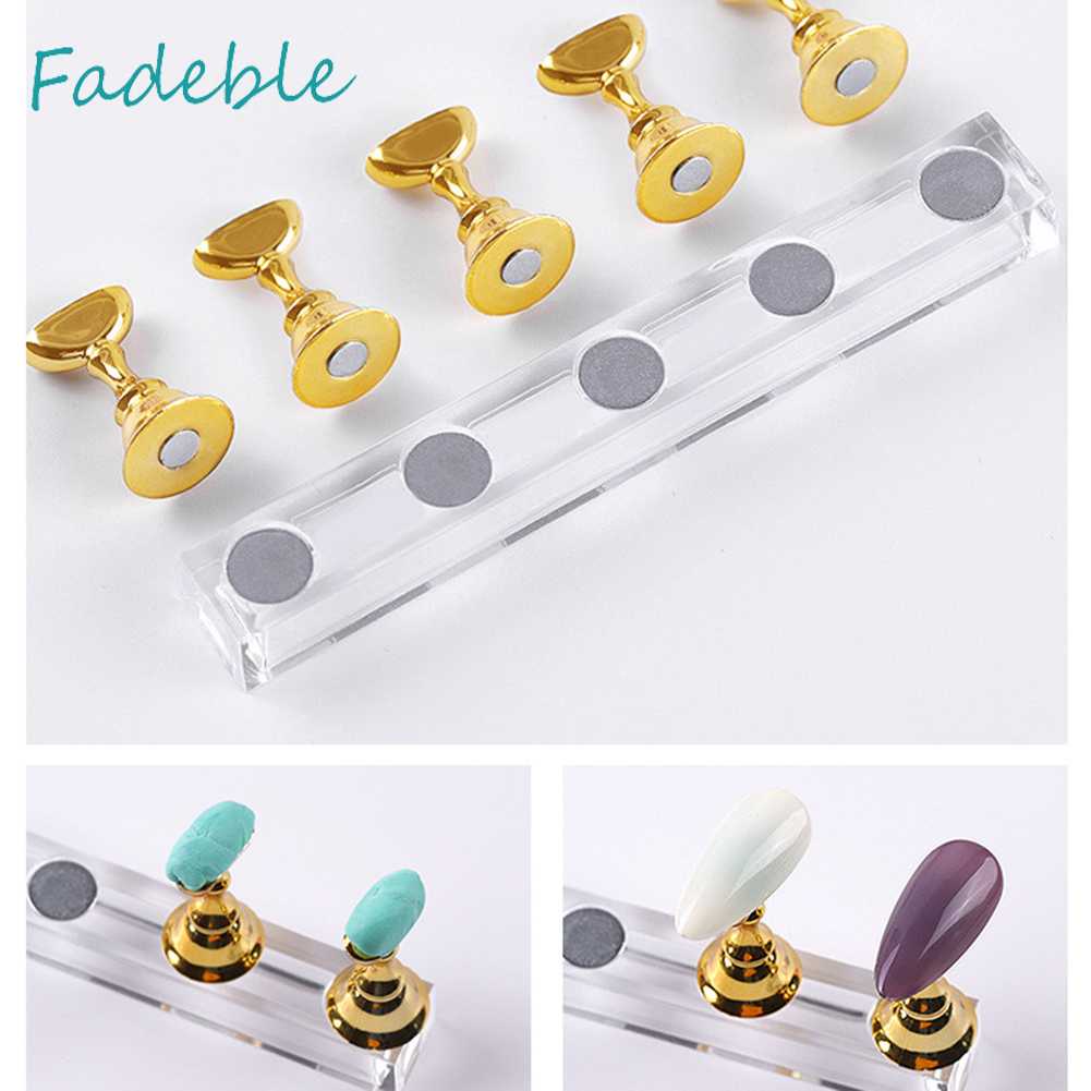 Giá Đỡ Trưng Bày Móng Tay Giả Từ Tính Bằng Acrylic Tiện Dụng