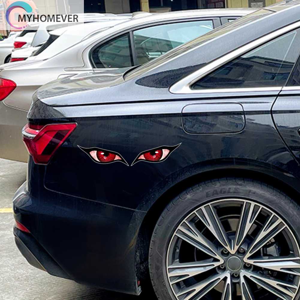 Set 2 Miếng Dán Trang Trí Xe Hơi Hình Đôi Mắt Độc Đáo