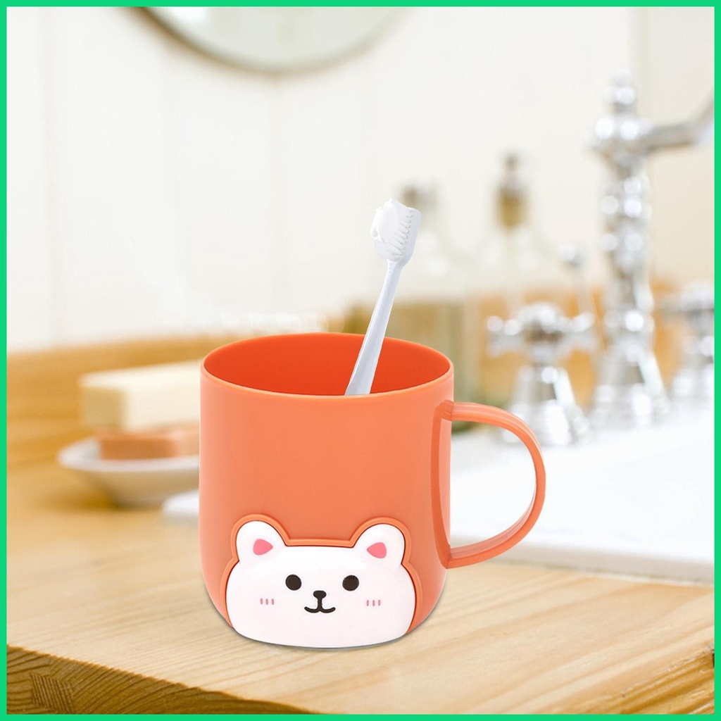 Cốc Đánh Răng Hình Gấu Hoạt Hình Dễ Thương Cho Bé