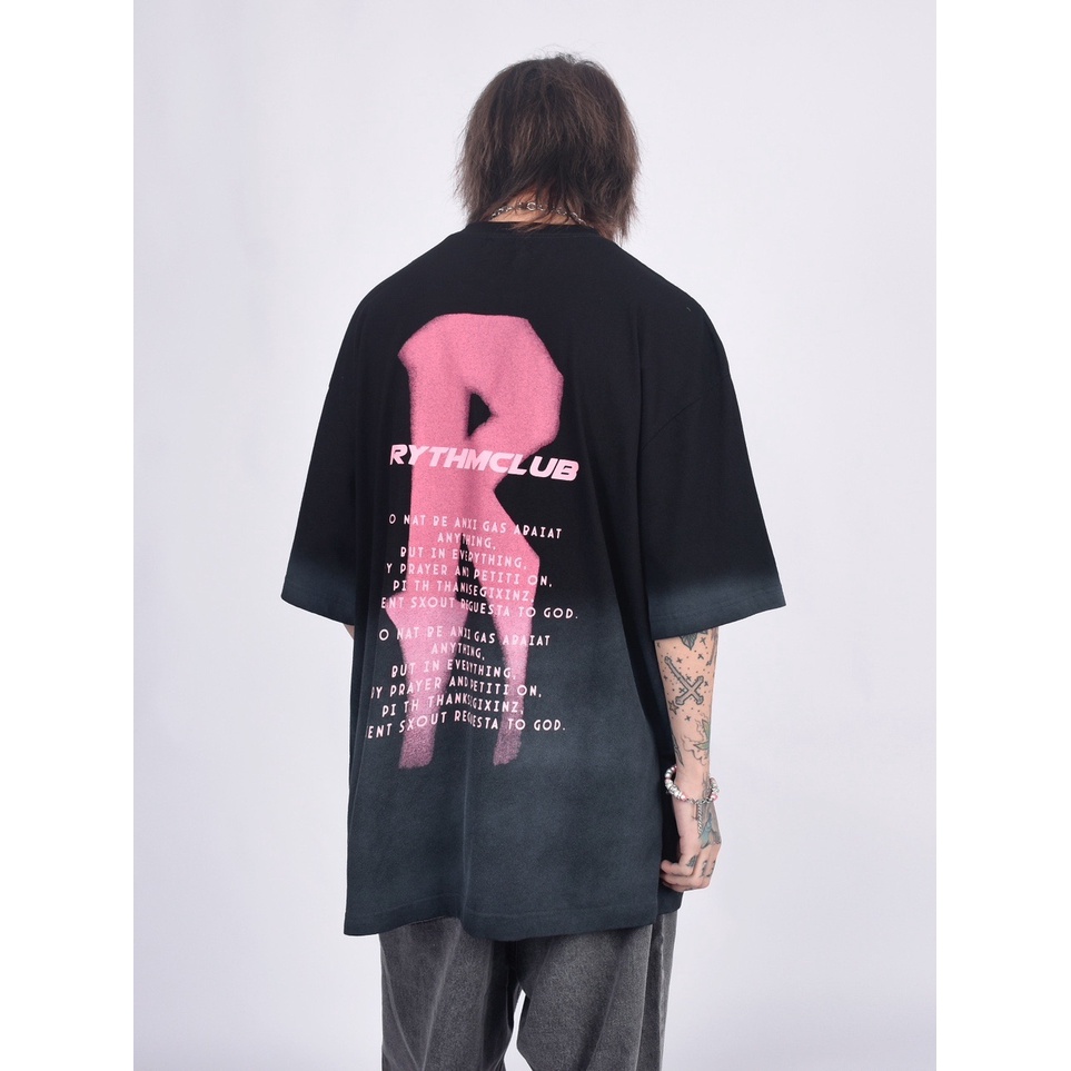 Áo Thun Tay Ngắn In Chữ Graffiti Phong Cách Hip Hop Đường Phố Cho Nam