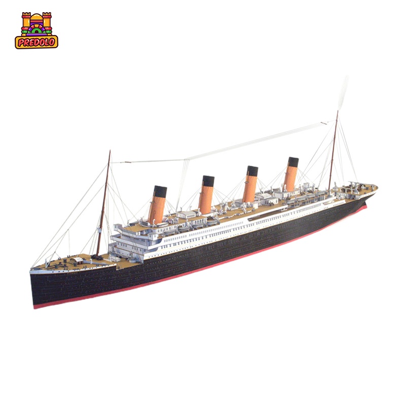 Predolo Mô Hình Tàu Titanic 3D Bằng Giấy Tỉ Lệ 1 / 400 Dùng Trang Trí DIY