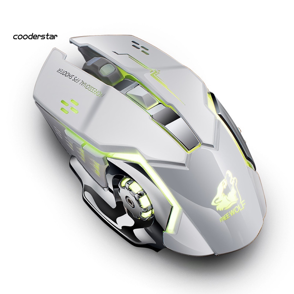 Chuột Không Dây Chơi Game Có Đèn Led Có Thể Sạc Lại Tiện Dụng