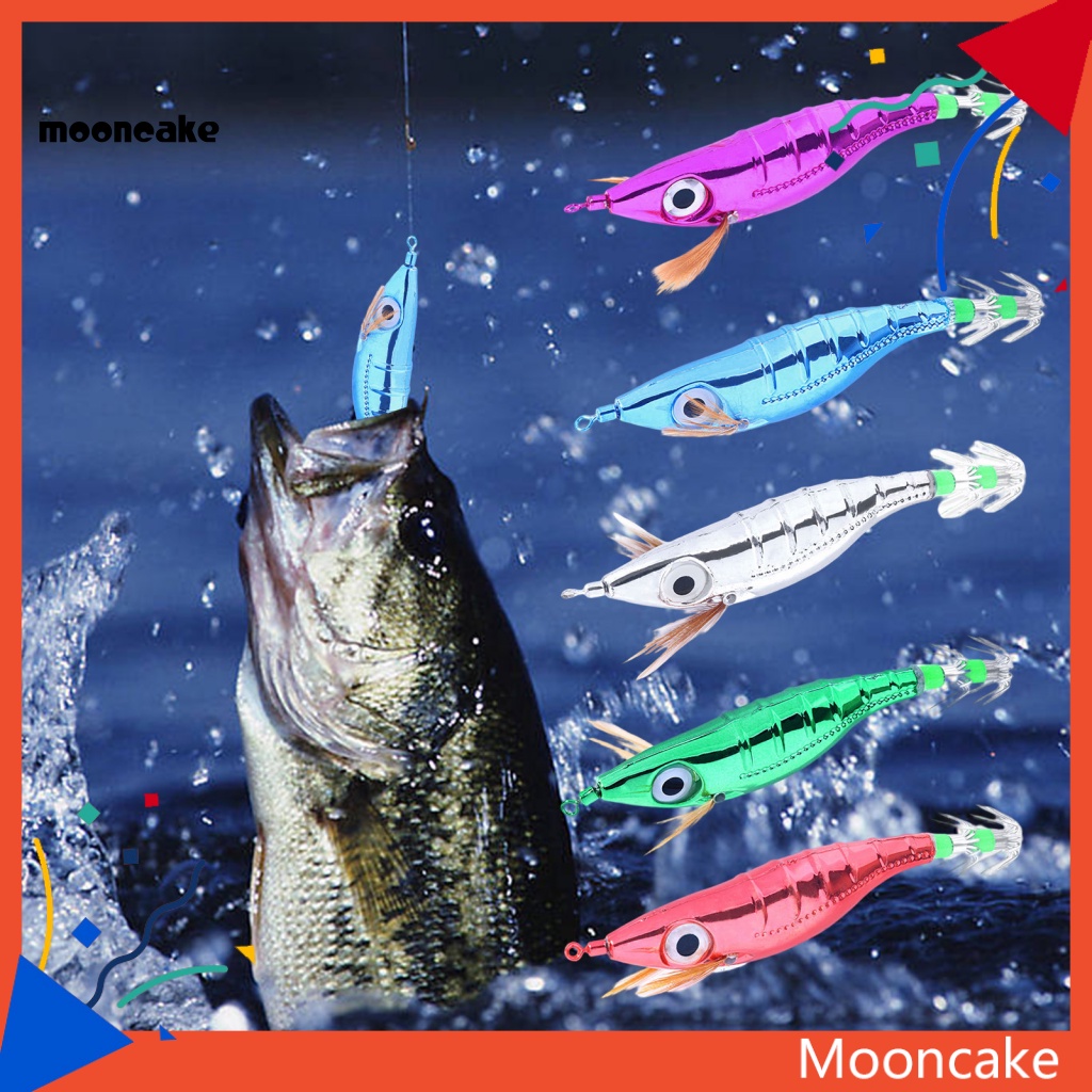 &lt; Mooncake &gt; Mồi Câu Cá Giả Hình Tôm Biển Chống Ăn Mòn Thiết Kế Sống Động