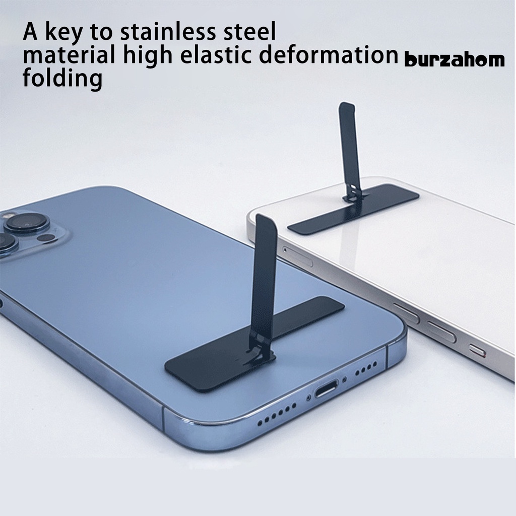 [BU] Giá Đỡ Điện Thoại Bằng Thép Không Gỉ Tự Dính Không Biến Dạng Có Thể Gập Lại