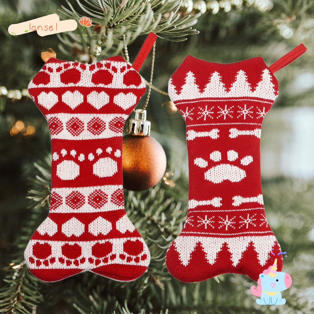 Vớ Đan Len Phong Cách Giáng Sinh Cổ Điển Dành Cho Chó Cưng