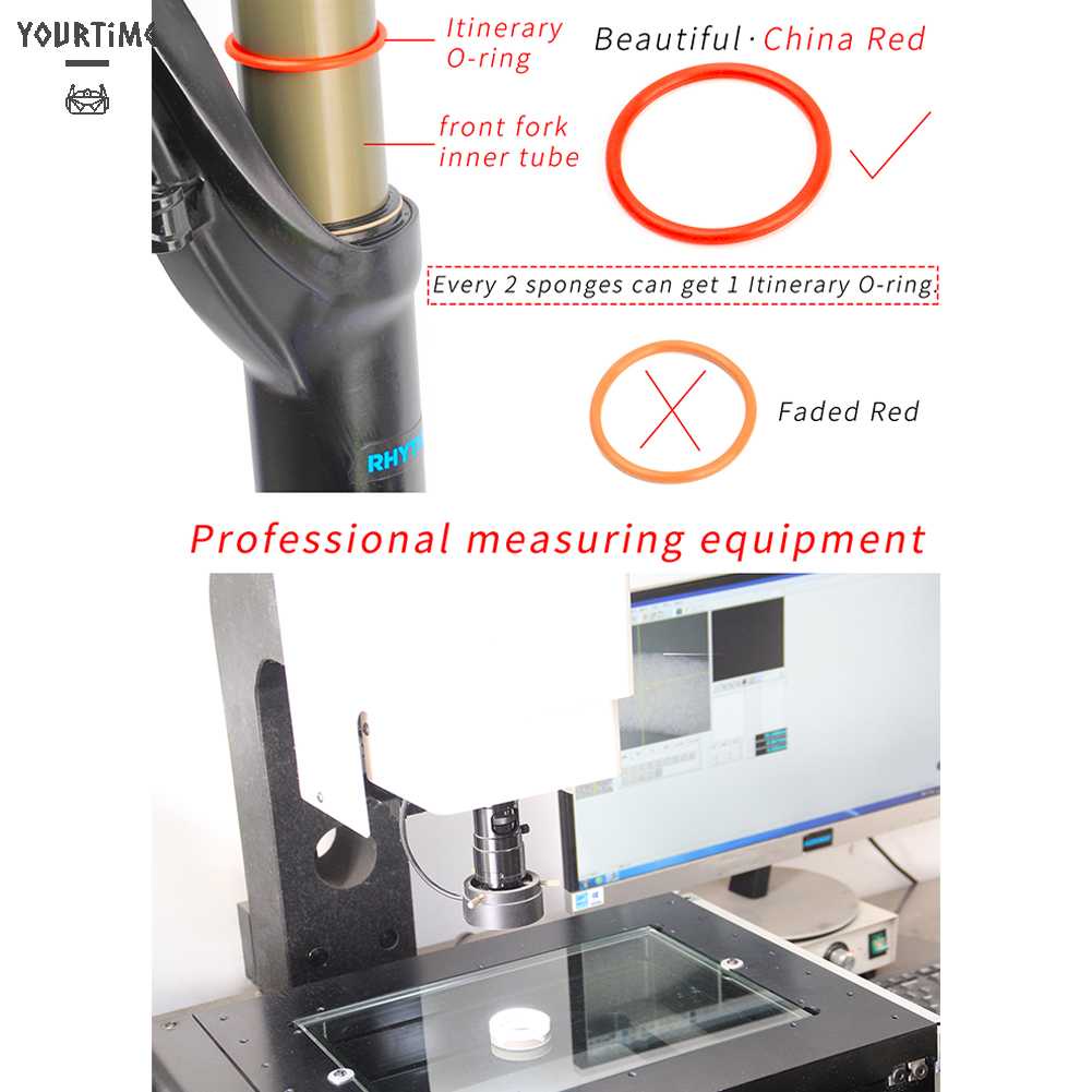 Bộ 2 Vòng Đệm Mút Thấm Dầu Cho Phuộc Trước Xe Đạp MTB