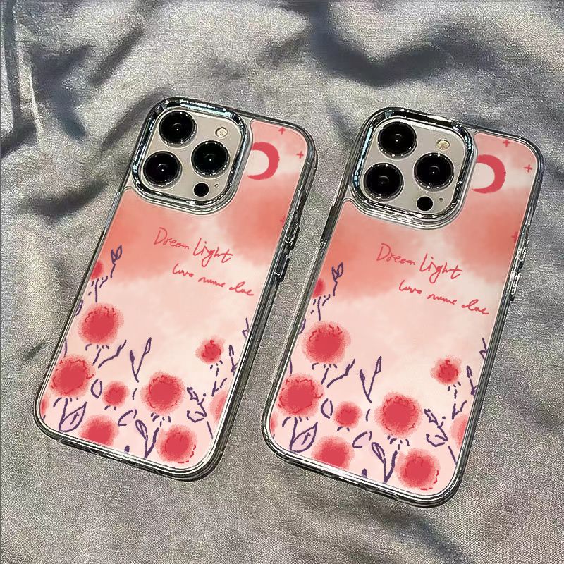 ✅Ốp Điện Thoại Dẻo Họa Tiết Hoa Hồng / Mặt Trăng Thời Trang Chống Sốc Cho Iphone127In 11 814pro 13 plus