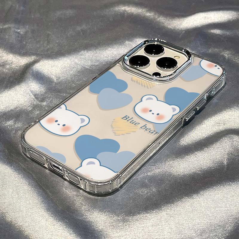 ✅Ốp Điện Thoại Mềm Chống Sốc In Hình Gấu Cho Iphone 11 8 Plus 14 Pro Max 12 713 P6CV