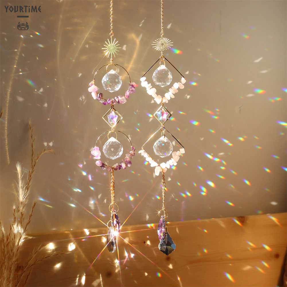 Hạt Pha Lê Nhiều Màu Không Độc Hại Treo Trang Trí Nhà Cửa / Sân Vườn